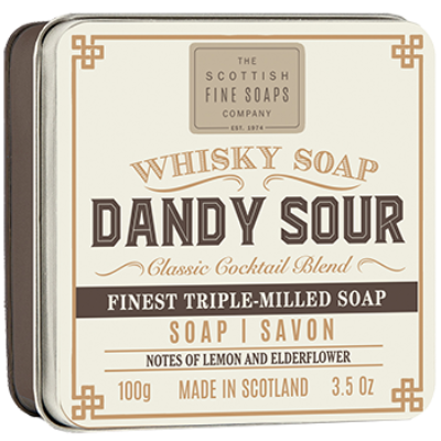 Dandy Sour Whisky Soap Metalldose